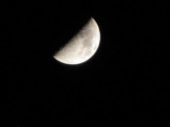 Photo of half moon